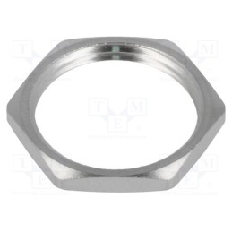 20 pcs : 93600-0099 7000.6958.0 - Nut, PG13,5, brass, nickel, Thk: 3mm, Spanner: 23mm, Thread: PG