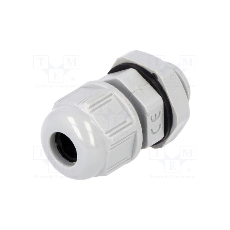 10 pcs : 93600-0340 7000.7821.5 - Cable gland, M12, 1.5, IP68, polyamide, dark grey, UL94V-2