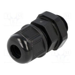 10 pcs : 93600-0341 7000.7821.6 - Cable gland, M12, 1.5, IP68, polyamide, black, UL94V-2, GWconnect