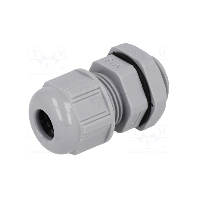 10 pcs : 93600-0346 7000.7822.5 - Cable gland, M16, 1.5, IP68, polyamide, dark grey, UL94V-2