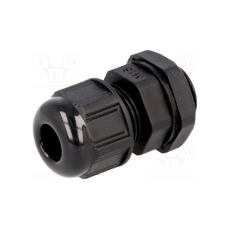 10 pcs : 93600-0347 7000.7822.6 - Cable gland, M16, 1.5, IP68, polyamide, black, UL94V-2, GWconnect