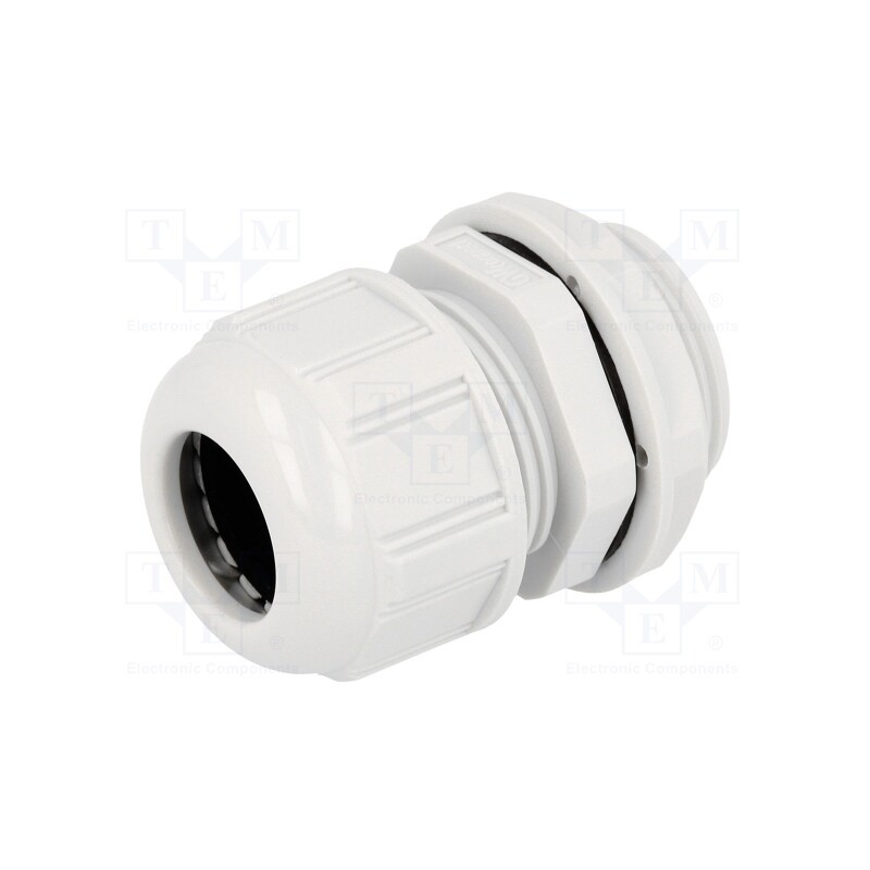10 pcs : 93600-0420 7000.7834.7 - Cable gland, PG21, IP68, polyamide, light grey, UL94V-2, GWconnect