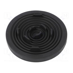 10 pcs : T-RGDM60 RAL 9005 UL94V-0 - Grommet, Ømount.hole: 60mm, elastomer thermoplastic TPE, black