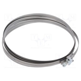 10 pcs : EF2600 - Worm gear clamp, W: 9mm, Clamping: 25÷600mm, EF, W2, DIN 3017