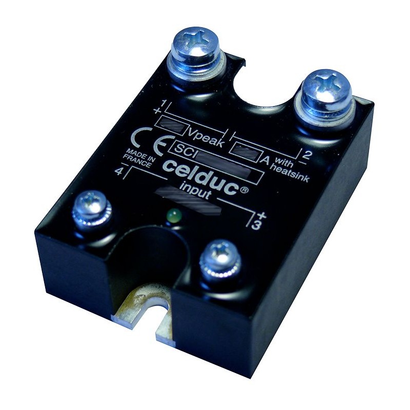 1 pcs - Celduc SC Series Solid State Relay, 25 A Load, Chassis Mount, 32 Vdc Control