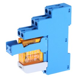 1 pcs - Finder 48 Series Interface Relay, DIN Rail Mount, 24V ac Coil, SPDT, 1-Pole