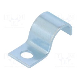 50 pcs : 1015 15 G - Screw mounted clamp, ØBundle : 15mm, Ømount.hole: 6mm, W: 14mm