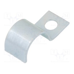 50 pcs : 1015 16 G - Screw mounted clamp, ØBundle : 16mm, Ømount.hole: 6mm, W: 14mm