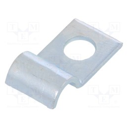 50 pcs : 1015 6 G - Screw mounted clamp, ØBundle : 6mm, Ømount.hole: 6mm, W: 12mm, 1015