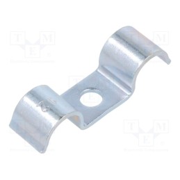 50 pcs : 1015 D 12 G - Screw mounted clamp, ØBundle : 12mm, Ømount.hole: 6mm, W: 14mm