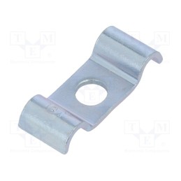 50 pcs : 1015 D 5 G - Screw mounted clamp, ØBundle : 5mm, Ømount.hole: 6mm, W: 12mm