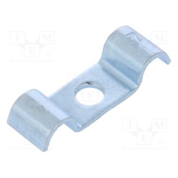 50 pcs : 1015 D 7 G - Screw mounted clamp, ØBundle : 7mm, Ømount.hole: 6mm, W: 12mm