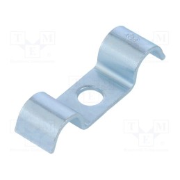 50 pcs : 1015 D 9 G - Screw mounted clamp, ØBundle : 9mm, Ømount.hole: 6mm, W: 12mm