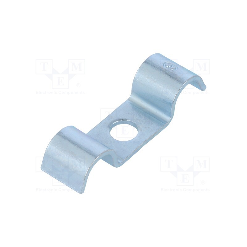 50 pcs : 1015 D 9 G - Screw mounted clamp, ØBundle : 9mm, Ømount.hole: 6mm, W: 12mm