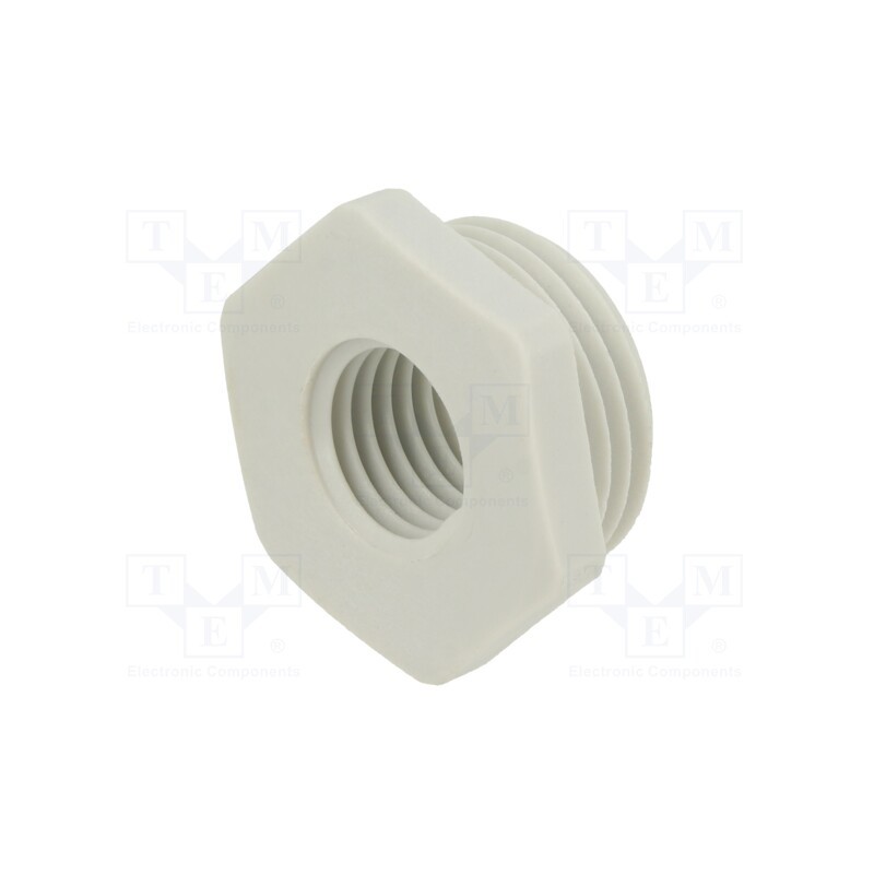 10 pcs : 107 R M20-12 PA - Reduction of threads for glands, Int.thread: M12, polyamide