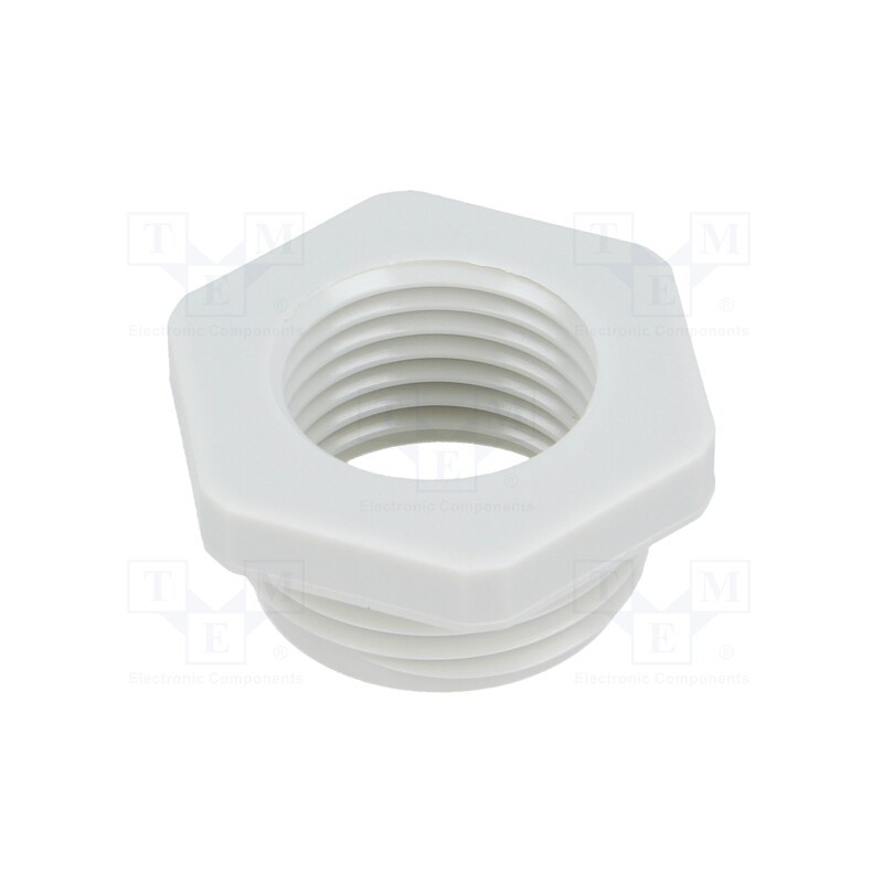 10 pcs : 107 R M20-16 PA - Reduction of threads for glands, Int.thread: M16, polyamide