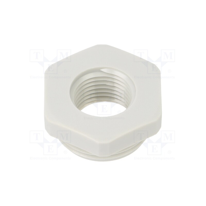 10 pcs : 107 R M25-16 PA - Reduction of threads for glands, Int.thread: M16, polyamide