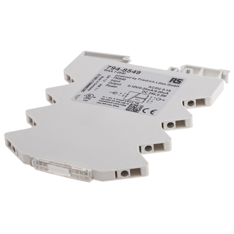 1 pcs - RS PRO Signal Conditioner, Current Input, Current, Voltage Output, 16.8 - 30V Supply