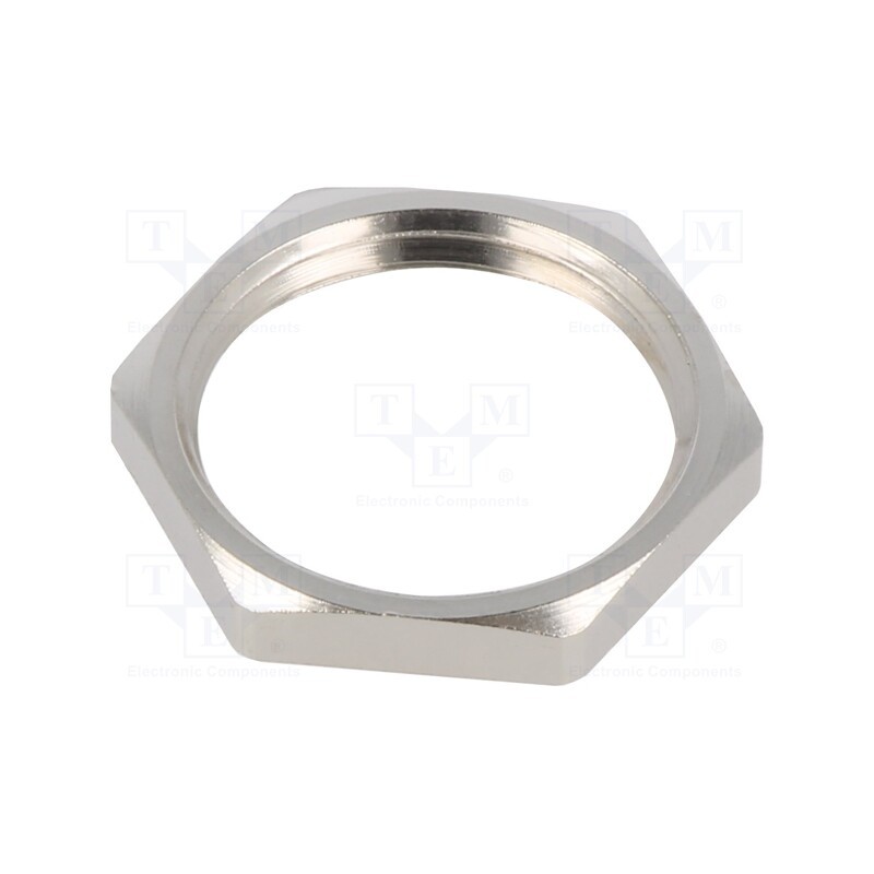 20 pcs : 169 MS PG11 - Nut, PG11, brass