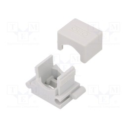 50 pcs : 2037 6-13 LGR - Bracket, ØBraid : 6÷13mm, W: 20mm, H: 20mm