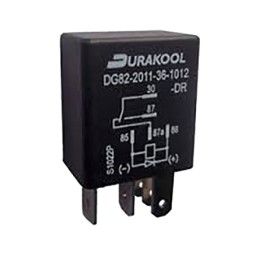 1 pcs - Durakool Plug In Automotive Relay, 12V dc Coil Voltage, 40A Switching Current, SPDT