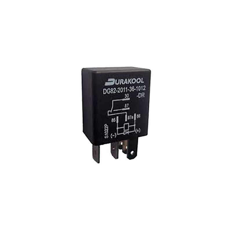 1 pcs - Durakool Plug In Automotive Relay, 12V dc Coil Voltage, 40A Switching Current, SPDT