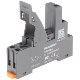1 pcs - RS PRO 300V ac DIN Rail Relay Socket, for use with RFT Relay