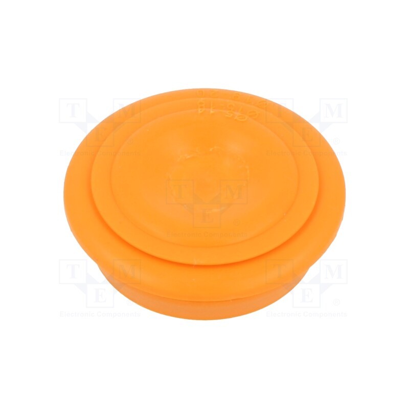 20 pcs : EDK 25 OR - Grommet, elastomer thermoplastic TPE, orange, Øcable: 0÷22mm