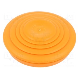 10 pcs : EDK 40 OR - Grommet, elastomer thermoplastic TPE, orange, Øcable: 0÷34mm