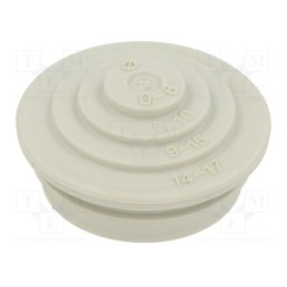 50 pcs : EDS M20 LGR - Grommet, elastomer thermoplastic TPE, light grey, Øcable: 0÷17mm