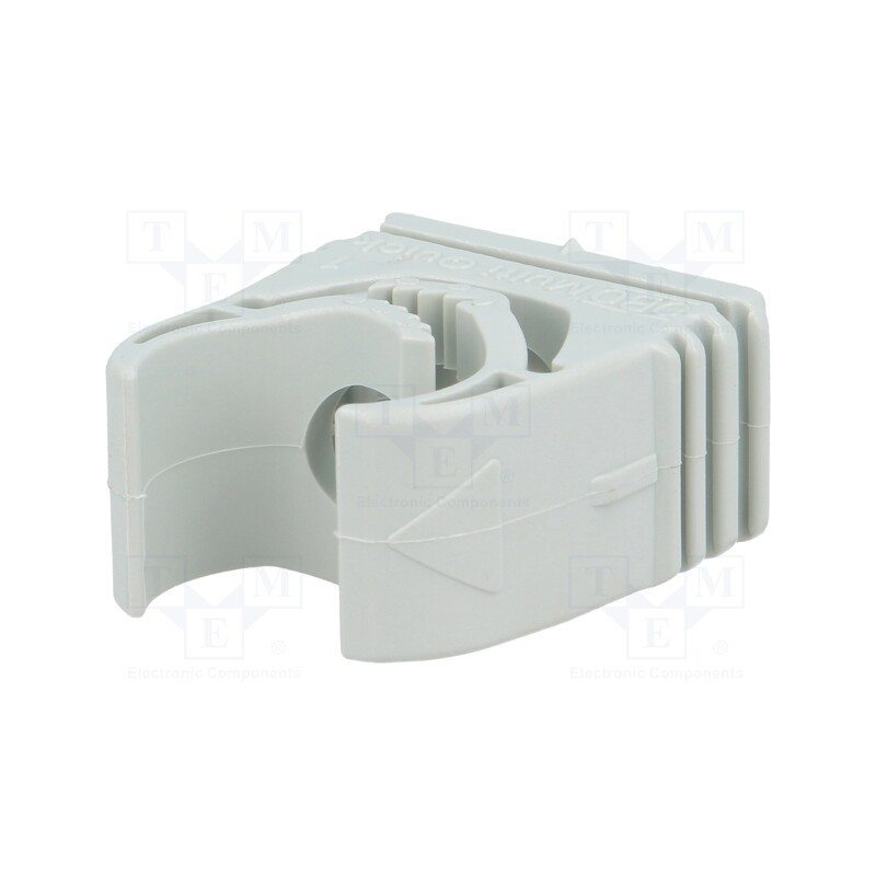50 pcs : M-QUICK 15-19LGR - Holder, 15÷19mm, polyamide, light grey