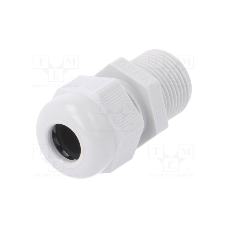 10 pcs : V-TEC L PG11 LGR - Cable gland, with long thread, PG11, IP68, polyamide, light grey