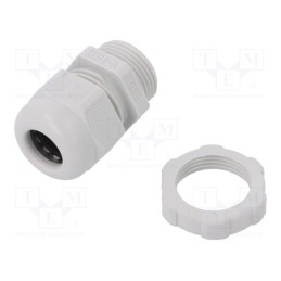 10 pcs : V-TEC PG13,5+LGR - Cable gland, PG13,5, IP68, polyamide, light grey, V-TEC PG