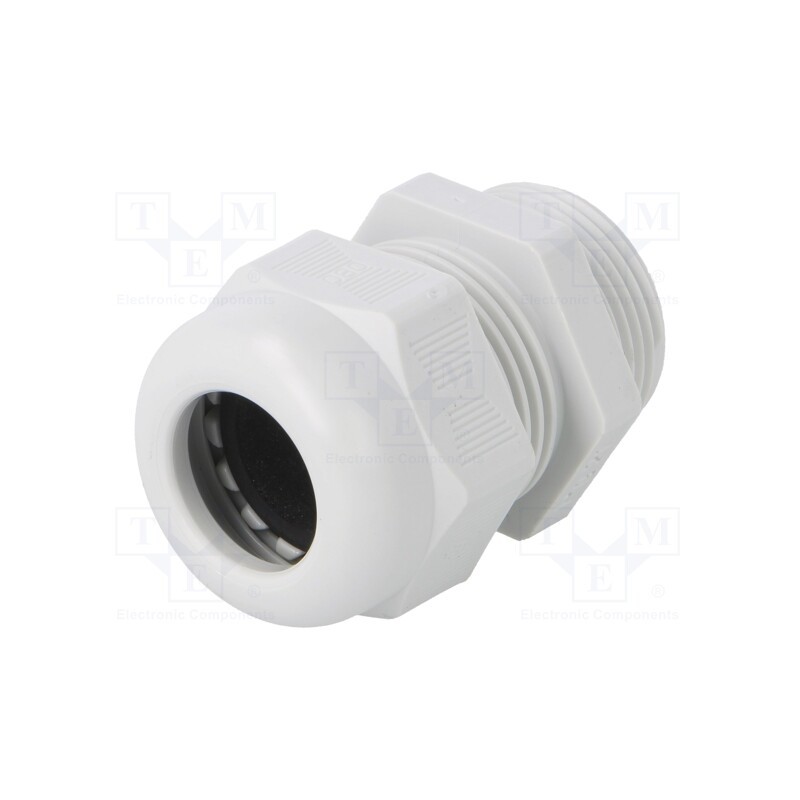 10 pcs : V-TEC PG21 LGR - Cable gland, PG21, IP68, polyamide, light grey, V-TEC PG