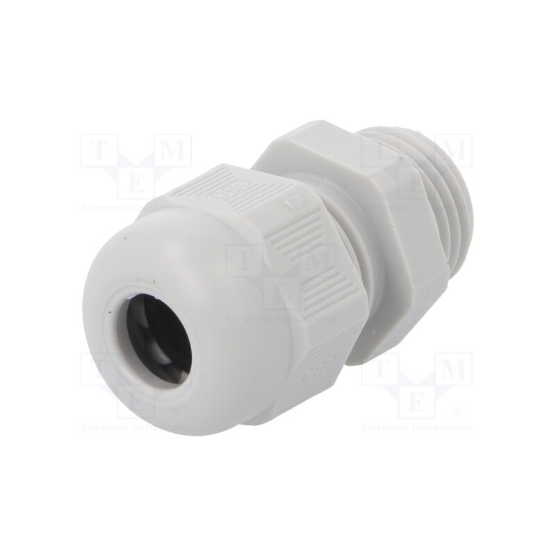 10 pcs : V-TEC PG9 LGR - Cable gland, PG9, IP68, polyamide, light grey, V-TEC PG
