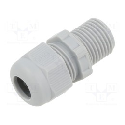 20 pcs : V-TEC VM L16 SGR - Cable gland, M16, 1.5, IP68, polyamide, grey