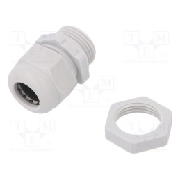 10 pcs : V-TEC VM20+ LGR - Cable gland, M20, 1.5, IP68, polyamide, light grey, V-TEC VM