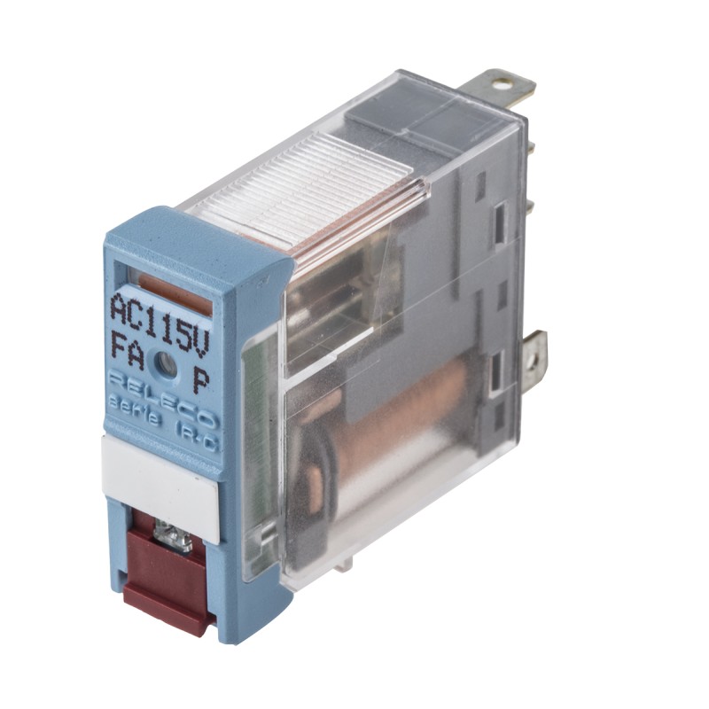 1 pcs - Releco PCB Mount Power Relay, 115V ac Coil, 10A Switching Current, SPDT