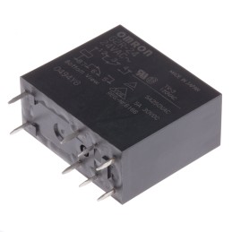 1 pcs - Omron PCB Mount Power Relay, 24V ac Coil, 5A Switching Current, DPDT