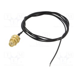 10 pcs : SMA-16-1.0 - Cable, 50Ω, 1m, wires,SMA socket, black, straight