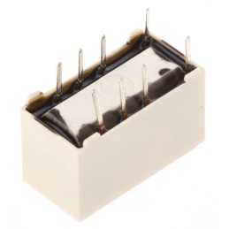 1 pcs - Omron PCB Mount Signal Relay, 12V dc Coil, 2A Switching Current, DPDT