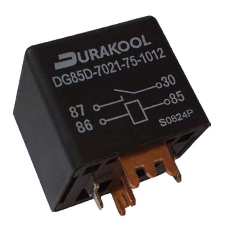 1 pcs - Durakool PCB Mount Power Relay, 12V dc Coil, SPST