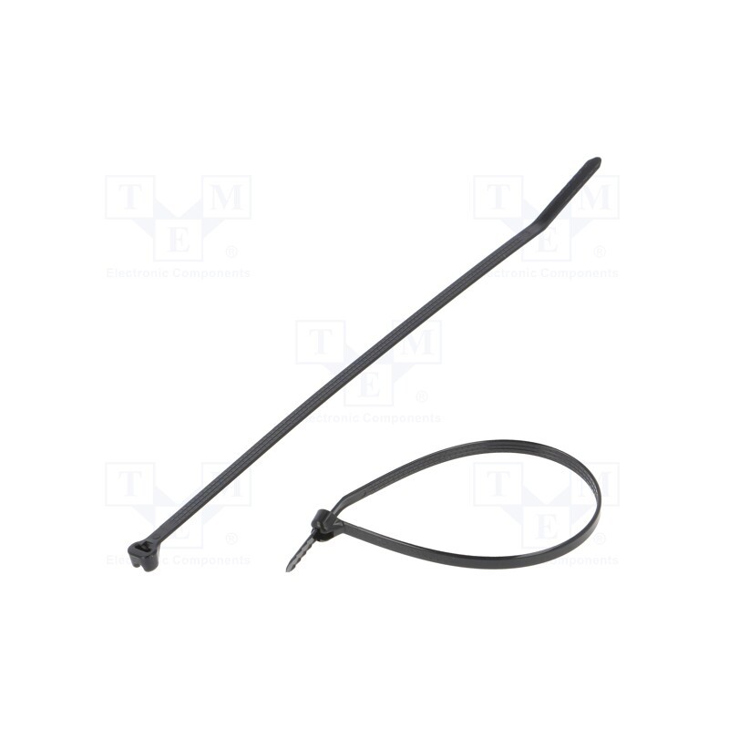 200 pcs : BT1.5I-C0 - Cable tie, with a metal clasp, L: 155mm, W: 3.6mm, polyamide, 178N