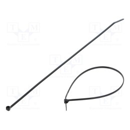 200 pcs : BT2M-C0 - Cable tie, with a metal clasp, L: 201mm, W: 2.4mm, polyamide, 80N