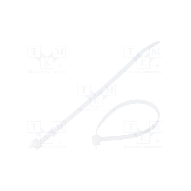 200 pcs : PLT1.5I-C - Cable tie, L: 142mm, W: 3.6mm, polyamide, 178N, natural, Ømax: 35mm