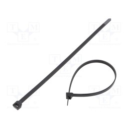 100 pcs : PLT3H-L0 - Cable tie, L: 290mm, W: 7.6mm, polyamide, 534N, black, Ømax: 76mm