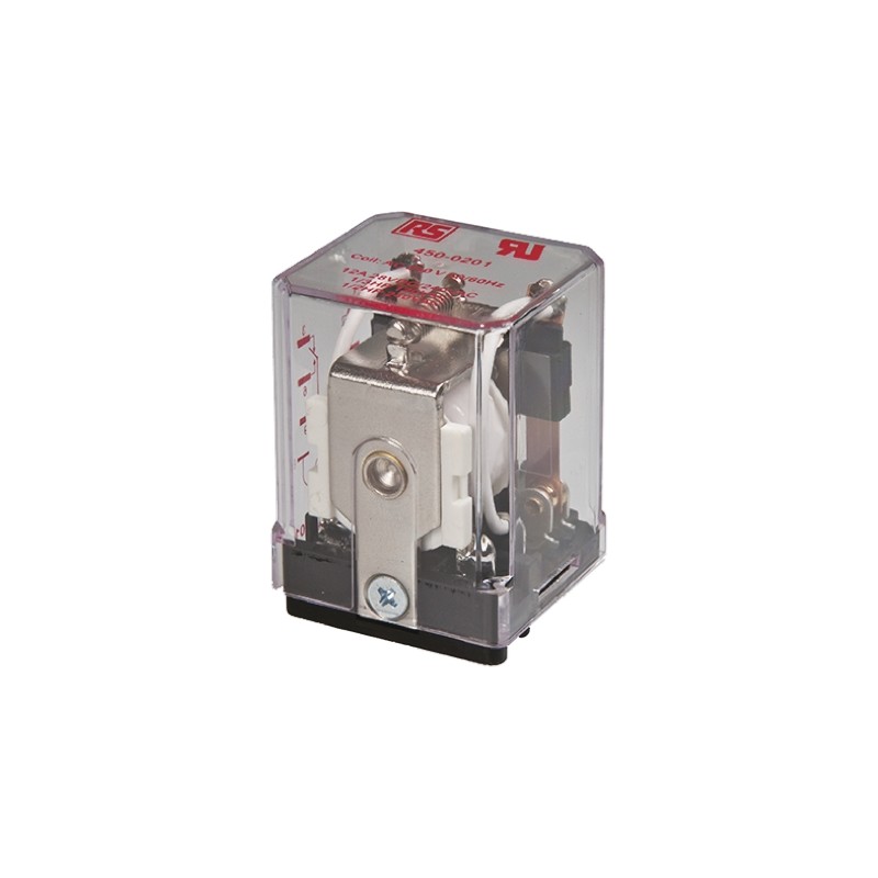 1 pcs - RS PRO Plug In Power Relay, 110V ac Coil, 12A Switching Current, 4PDT