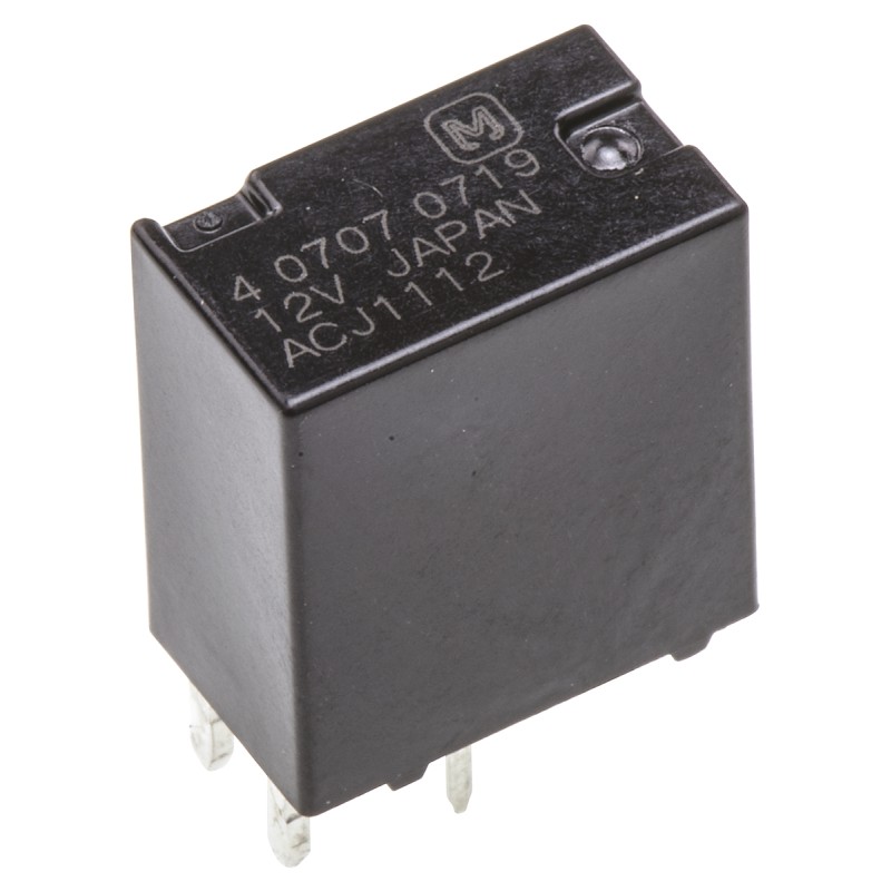1 pcs - Panasonic PCB Mount Automotive Relay, 12V dc Coil Voltage, 20A Switching Current, SPDT