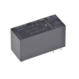 1 pcs - Omron PCB Mount Non-Latching Relay, 12V dc Coil, 16A Switching Current, SPST