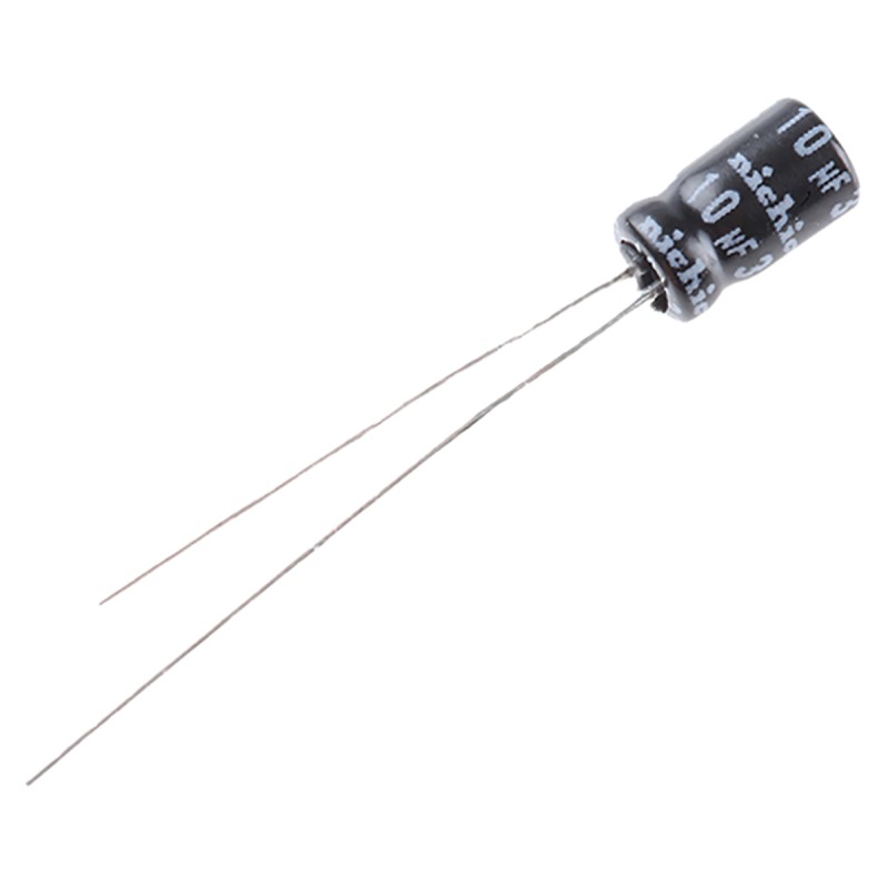 20 pcs - USR1V100MDD Nichicon 10μF Electrolytic Capacitor 35V dc, Through Hole - USR1V100MDD